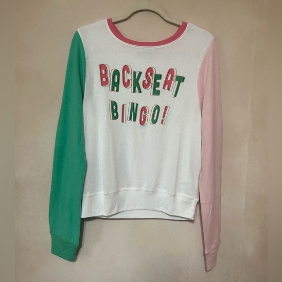 Wildfox size S Backseat Bingo baggy beach jumper sweatshirt NWT - Picture 7 of 8